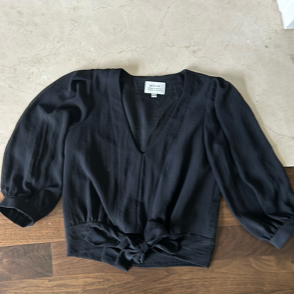 Black long sleeve top